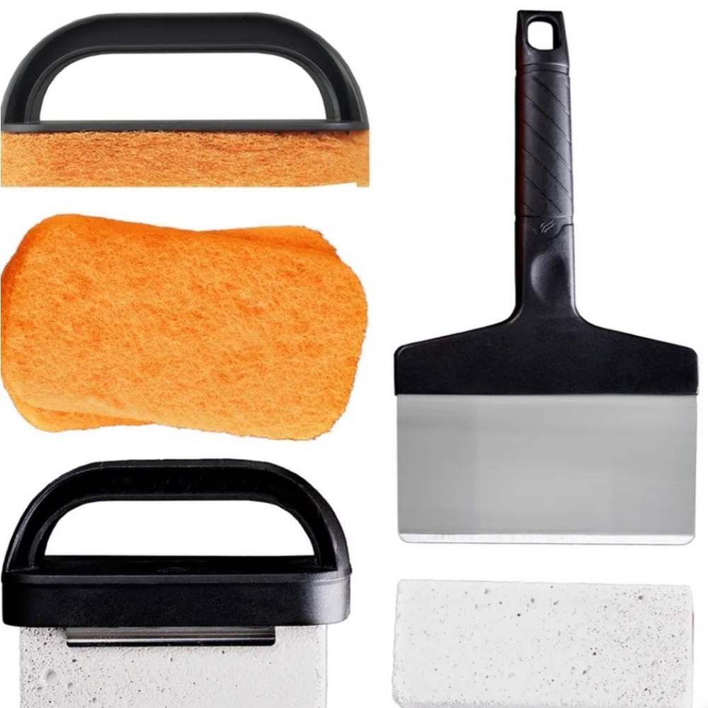 NEW Blackstone 8 Piece Professional Griddle Cleaning KIT scrapper, scour tools